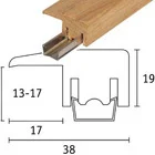 Tarkett Afslutningsprofil 13-17 mm i lakeret eg 