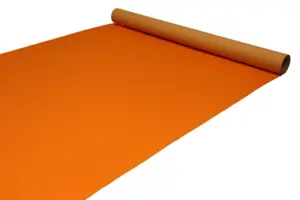 Messetæppe - Orange Løber i nålefilt 