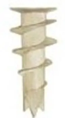 Gips Plugs Hvid plast - 100 stk.