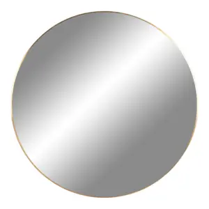 Jersey, spejl messing look Ø100 cm. - UDSOLGT TIL UGE 33.