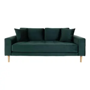 Lido 2,5 Personers Sofa - Sofa i mørkeblåt velour