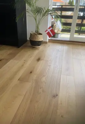 FloorMaster Herregårdsplank - Eg natur mat lak 220 mm. - UDSOLGT TIL UGE 28.