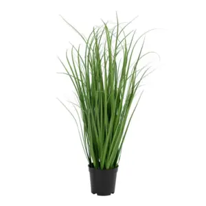 Poa grass grøn og kunstig