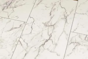 Laminat, Line Stone flise - Carrara Marble, D2921 