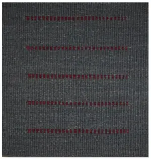 C. Olesen tæpper - Mista, Stripe Petrol/Wine  