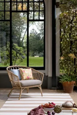 Laura Ashley - Lille Pale Ochre, Udendørstæppe