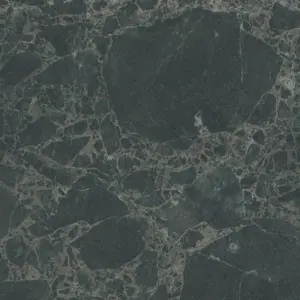 Horn Kompaktlaminat bordplade - CM Kings Marble Green, sort kerne