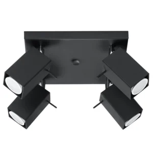 Loftslampe MERIDA 4 sort