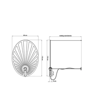 Hængende lampe LEHDET sort