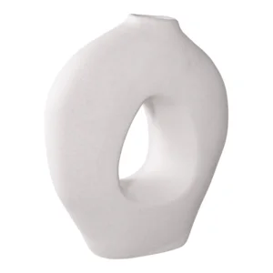 Vase, hvid keramik
