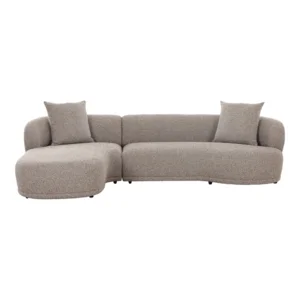 Kingston Sofa, Brun venstrevendt med 2 puder