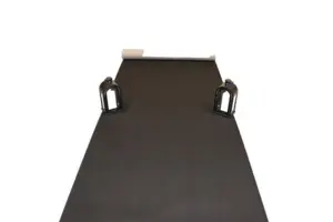 Sort Løber i nålefilt - 1 meter bred - REST 370X100 CM.