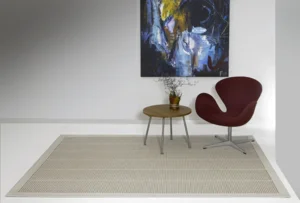 C. Olesen tæpper - Åbo - White/Dark Beige