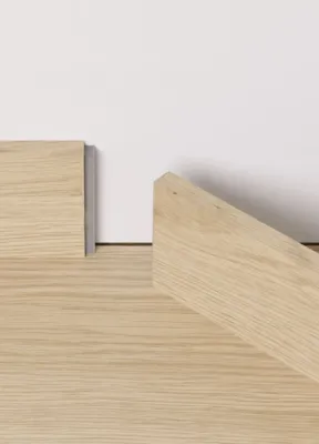 Vinyl fodpanel til Glomma - Medium, Greige Meadow Oak, INGEN RETURRET!