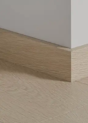 Fodpanel til laminatgulv - Linen Grey Oak, INGEN RETURRET!