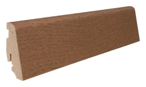 Fodpanel til trægulv, Røget Eg, 19x58 mm. Oliebehandlet