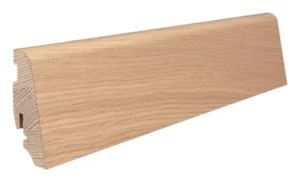 Fodpanel til trægulv, Eg Purohvid, 19x58 mm. Oliebehandlet