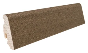 Fodpanel til trægulv, Eg Sivbrun, 19x58 mm. Oliebehandlet