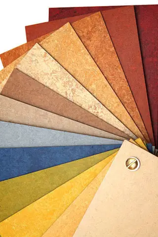 Linoleum vareprøve