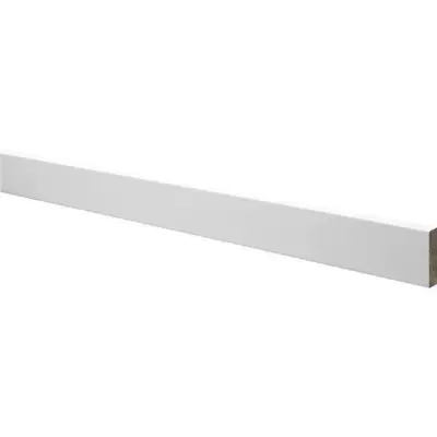 15x91 mm. fodpanel hvidmalet fyr -