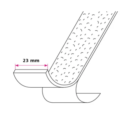 23 mm.