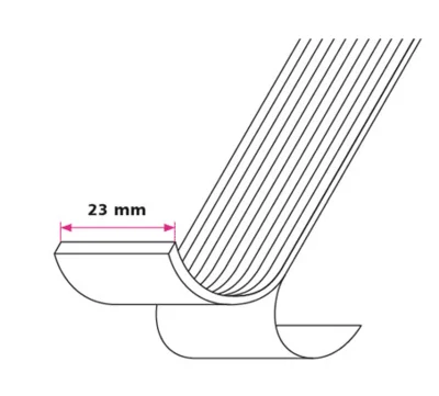 23 mm.