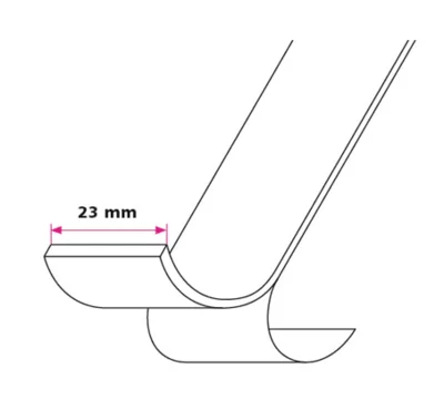 23 mm.
