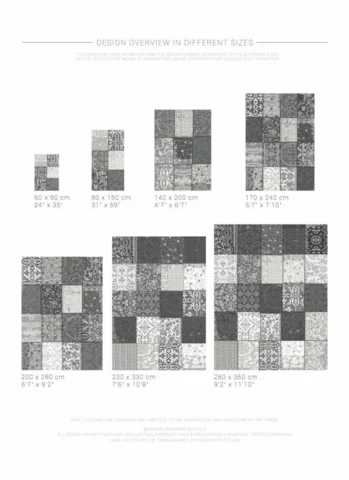 Vintage - Multi, Black & White 