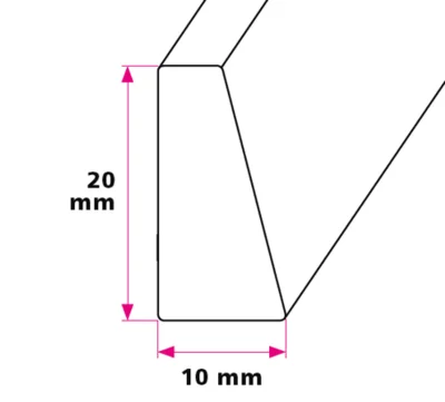 Bordpladeprofil 10 x 20 mm. - u/huller 