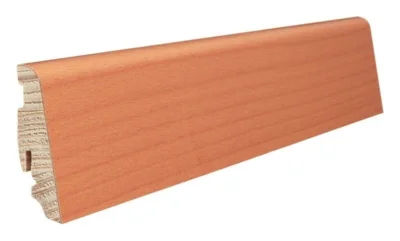 Fodpanel til trægulv, 19 x 58 mm. mat lak