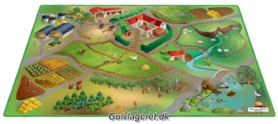 Legetæppe med veje - Bondegården