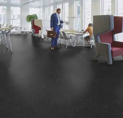 Linoleumsgulv Marmoleum Slate - Highland black 