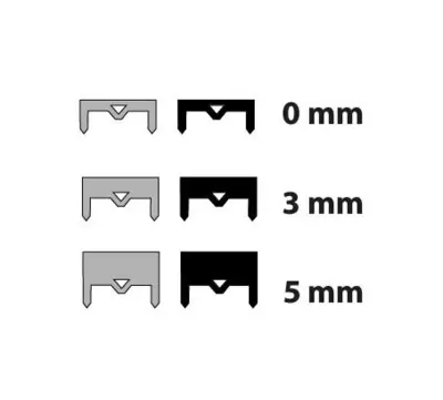 Dilatationsfugeprofil R20 - midthullet 