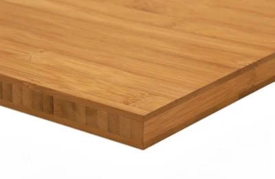 20 mm bambusplade - Plain pressed, Caramel