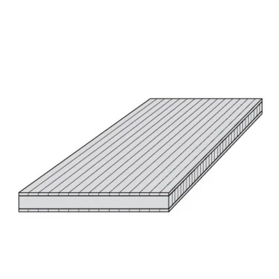 20 mm bambusplade - Plain pressed, Caramel