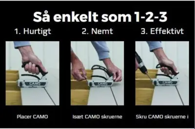 CAMO Monteringsværktøj, 5 mm. til 81-125 mm. planker