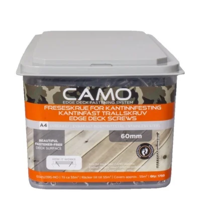 CAMO 4,2x60 mm. rustfri A4 terrasseskrue - 1750 stk.