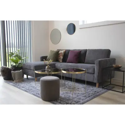 Jersey, spejl messing look Ø60 cm. - UDSOLGT TIL UGE 32.