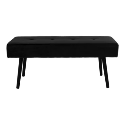 Skiby Bænk i sort velour