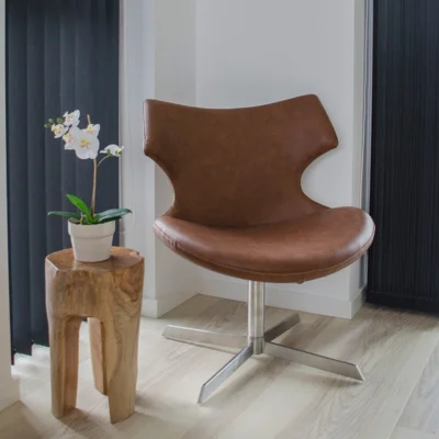 Rose Teak Taburet - UDSOLGT TIL UGE 31.
