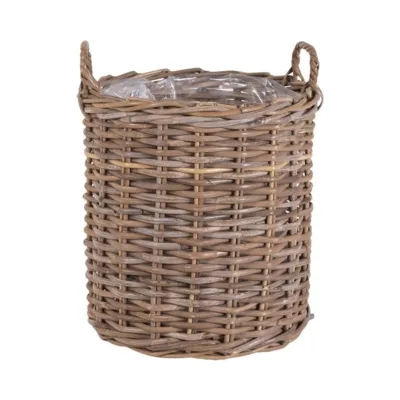 Indo, kurve i kubu rattan. Sæt á 2 stk.