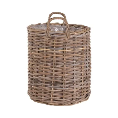 Indo, kurve i kubu rattan. Sæt á 2 stk.