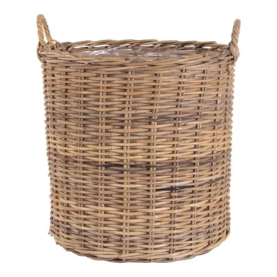 Indo, kurve i kubu rattan. Sæt á 2 stk.