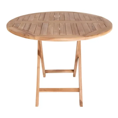 Oviedo rundt Ø 100 cm. Teak havebord