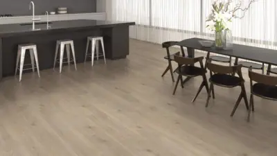 Haro laminatgulv Aqua - Plankegulv, Eg Contura stengrå