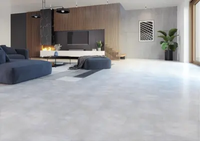 BiClick vinyl klikgulv - Alpi lys beton flise 