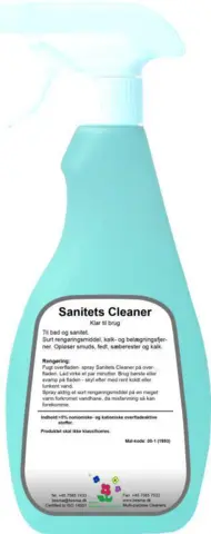 Sanitets Cleaner – Rengøringsmiddel og afkalkning til sanitet - RESTSALG