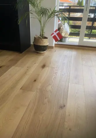 FloorMaster Herregårdsplank - Eg natur mat lak 220 mm. - UDSOLGT TIL UGE 28.