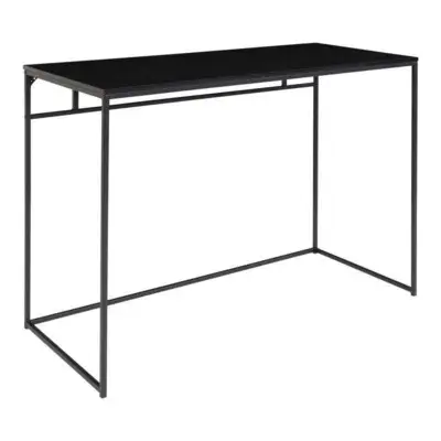 Vita Skrivebord med sort ramme og bordplade