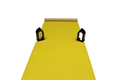 Gul Løber i nålefilt - REST 360X100 CM
